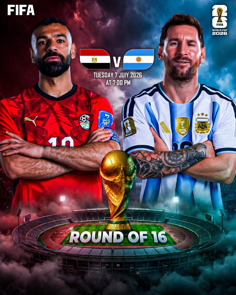 Round of 16 — Egypt vs Argentina, FIFA World Cup 2026
