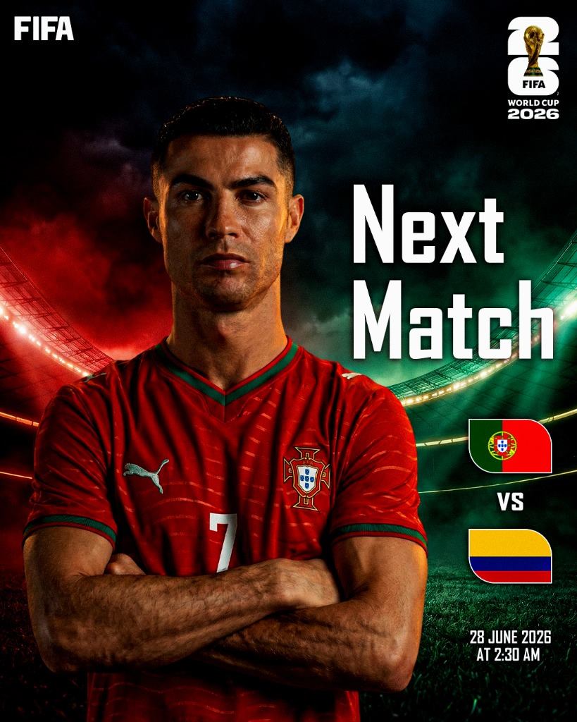 Next Match — Portugal vs Colombia